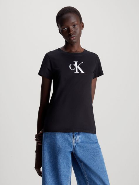 Polera Satin Ck Slim Negro Calvin Klein-0