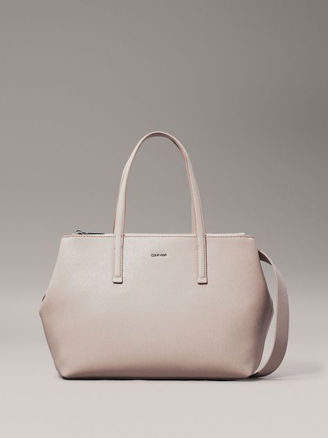 Cartera Tote Ck Must Mono Rosado Calvin Klein-0