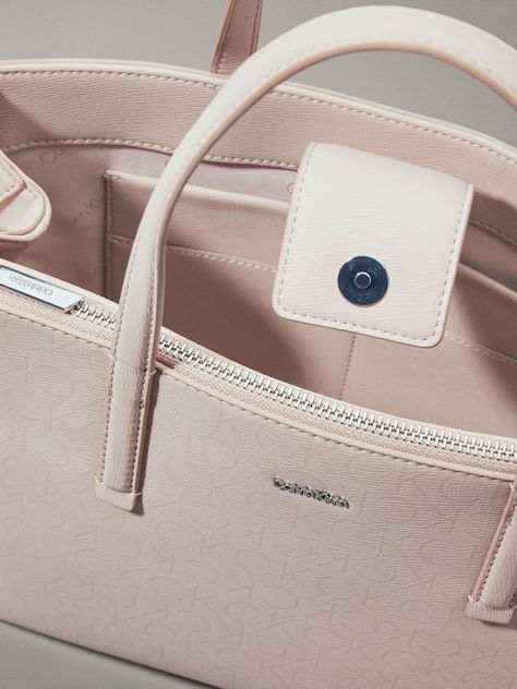 Cartera Tote Ck Must Mono Rosado Calvin Klein-2