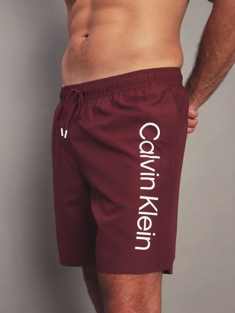 Traje de Baño Core Solids Burdeo Calvin Klein-3