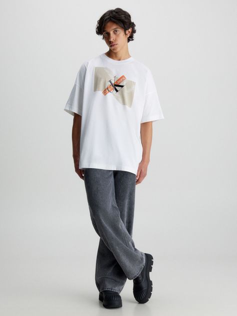 Polera Skyscraper Urban Graphic Blanco Calvin Klein-1