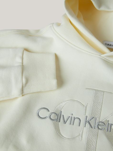 Polerón con Gorro Niña Monogram Beige Calvin Klein-3