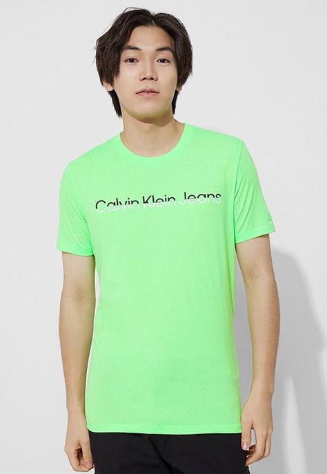 Polera Mixed Institutional Verde Calvin Klein-0