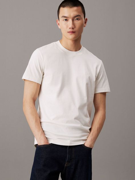 Polera Heavy Regular Blanco Calvin Klein-0