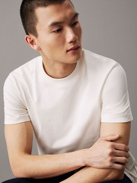 Polera Heavy Regular Blanco Calvin Klein-3