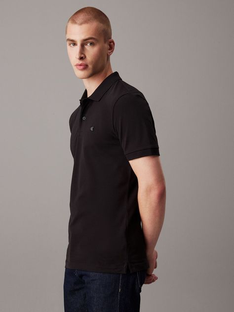 Polo CK Embro Badge Slim Negro Calvin Klein-0
