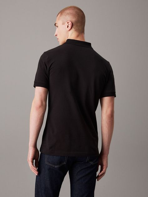 Polo CK Embro Badge Slim Negro Calvin Klein-2