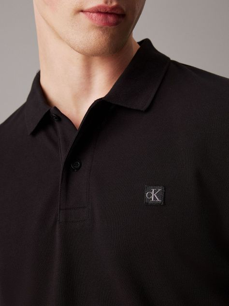 Polo CK Embro Badge Slim Negro Calvin Klein-3