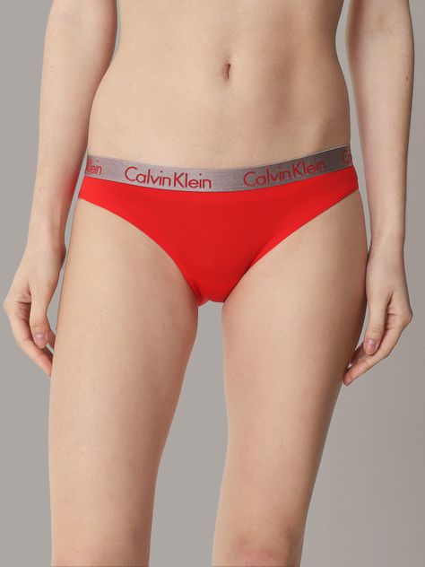 Calzón Bikini Radiant Micro Rojo Calvin Klein-0