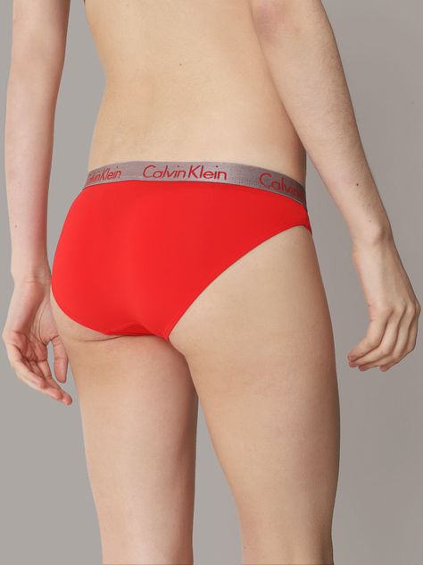 Calzón Bikini Radiant Micro Rojo Calvin Klein-1