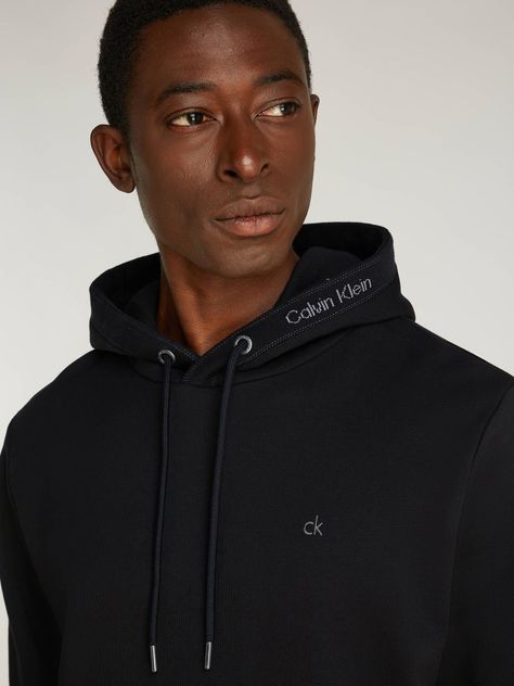 Polerón con Gorro Neck Logo Negro Calvin Klein-3