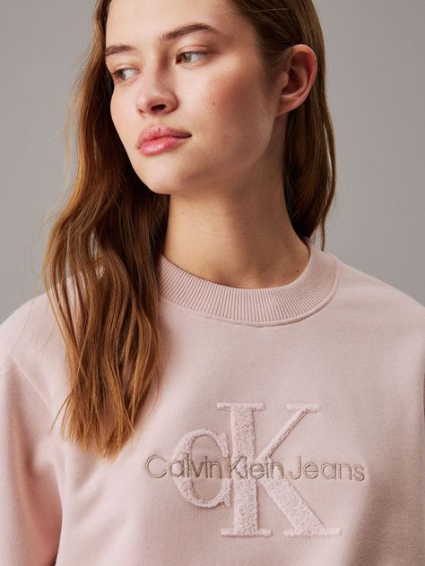 Polerón Chenille Monologo Rosado Calvin Klein-3