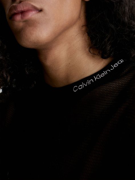 Polera Mesh  Negro Calvin Klein-3
