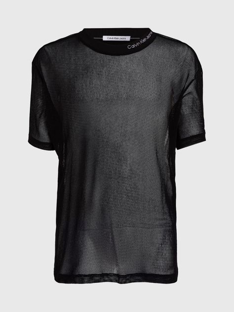 Polera Mesh  Negro Calvin Klein-4
