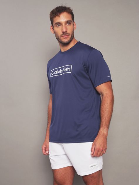 Polera Rash-Guard Azul Calvin Klein-0