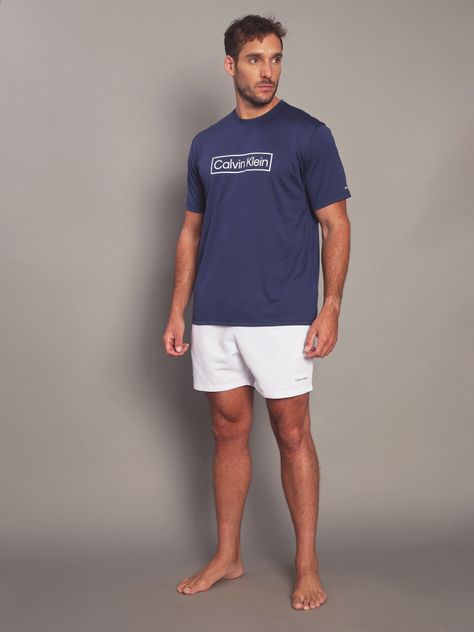 Polera Rash-Guard Azul Calvin Klein-1