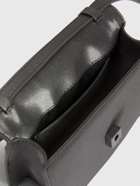 Cartera Xbody Bar Gunmetal Plateado-2