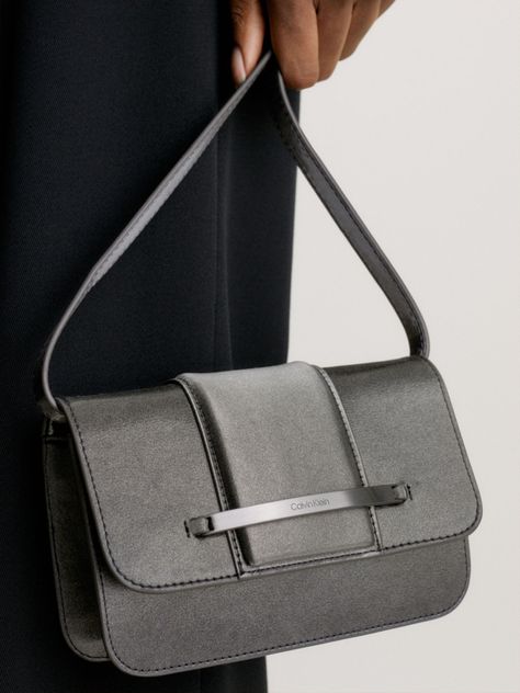 Cartera Xbody Bar Gunmetal Plateado-3