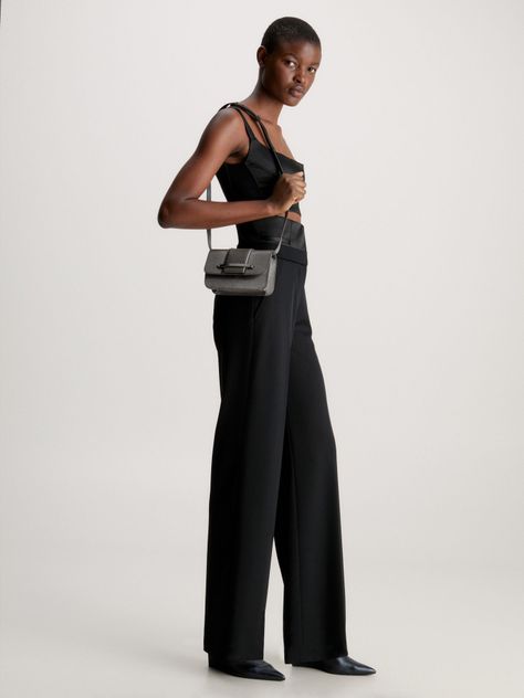 Cartera Xbody Bar Gunmetal Plateado-4