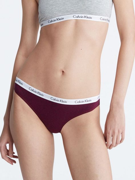 Calzón Bikini Carousel Burdeo Calvin Klein-0