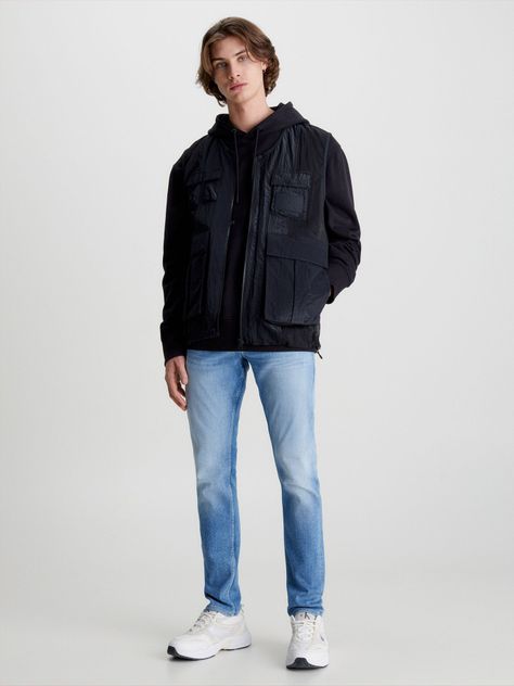 Jeans Slim 1AA Azul Calvin Klein-1
