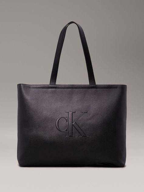 Cartera Tote Sculpted Slim Negro Calvin Klein-0