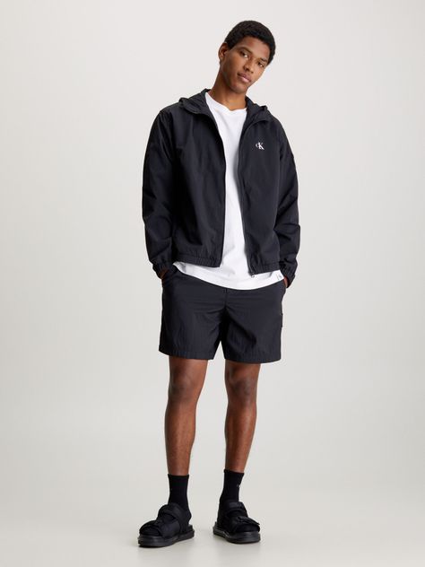 Cortaviento Relaxed Negro Calvin Klein-1