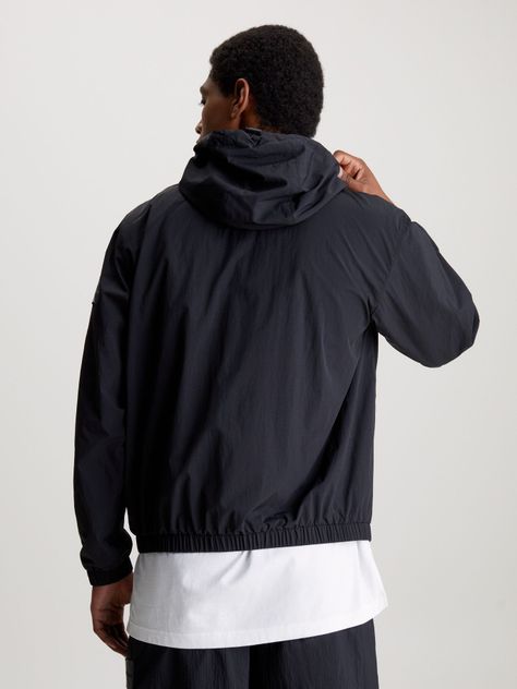 Cortaviento Relaxed Negro Calvin Klein-2