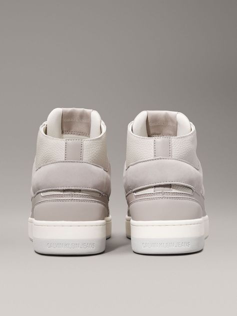 Zapatillas Cuero Basket Cupsole Mid Gris Calvin Klein-1