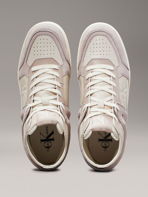 Zapatillas Cuero Basket Cupsole Mid Gris Calvin Klein-2