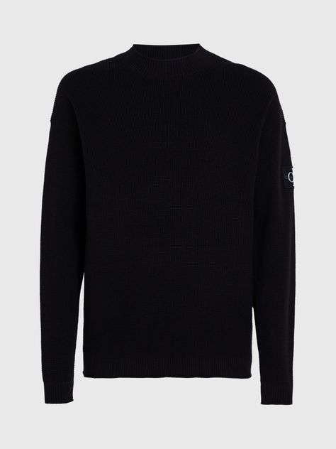 Sweater Badge Relaxed Negro Calvin Klein-4