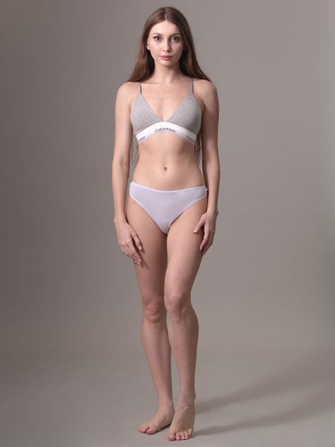 Bralette Triangular Modern Cotton Blanco Calvin Klein-1