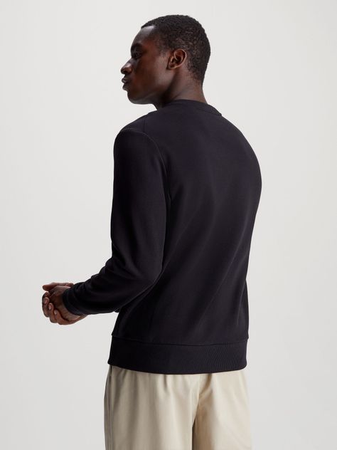 Polerón Textured Embroidery Negro Calvin Klein-2