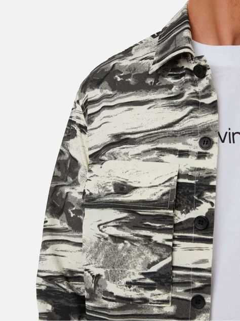 Sobrecamisa Cotton Nylon Blanco Calvin Klein-2