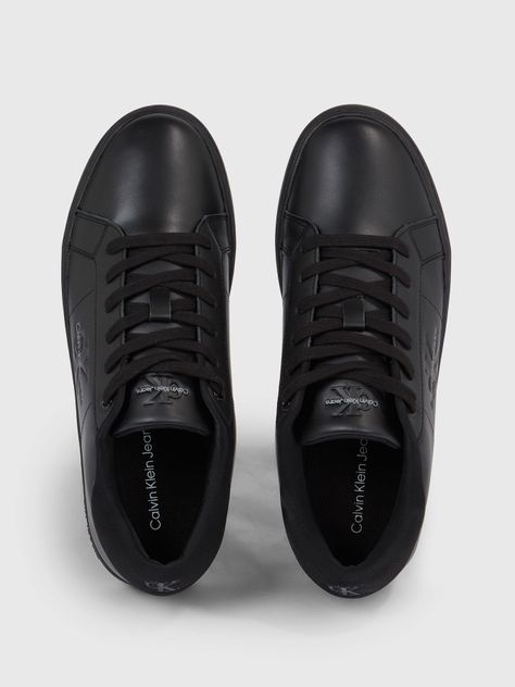 Zapatilla Cuero Classic Cupsole Low Negro Calvin Klein-2