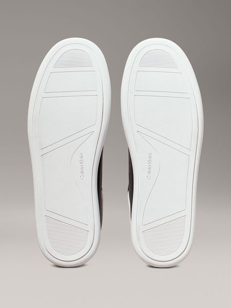 Zapatillas de Cuero Cupsole Lace Mix Negro Calvin Klein-3