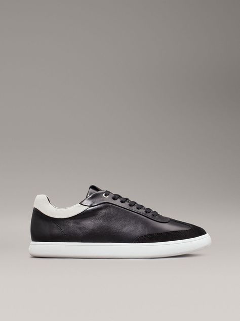 Zapatillas de Cuero Cupsole Lace Mix Negro Calvin Klein-4