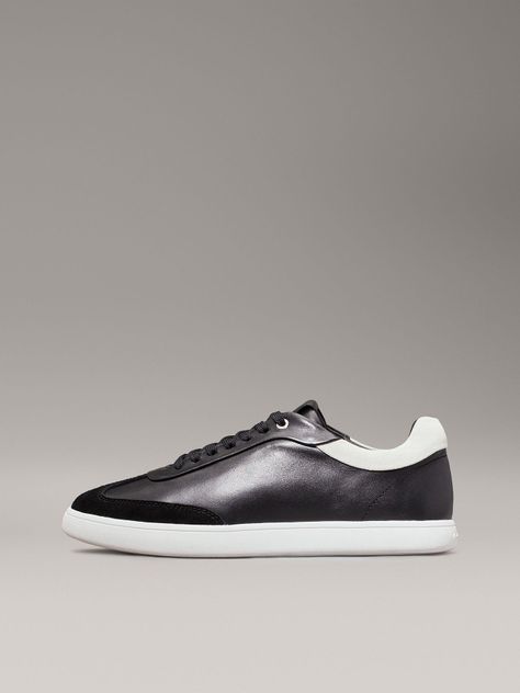 Zapatillas de Cuero Cupsole Lace Mix Negro Calvin Klein-5