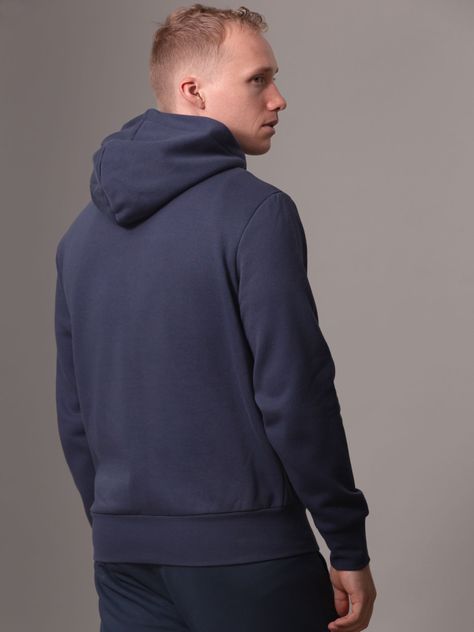Polerón con Gorro Horizontal Logo Azul Calvin Klein-3
