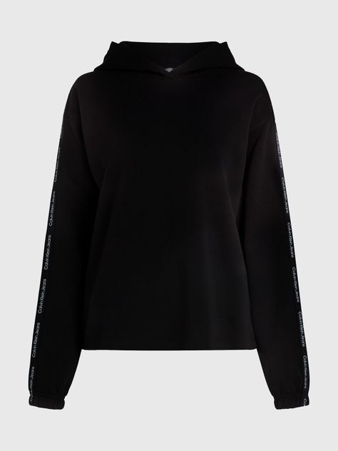 Polerón con Gorro Logo Elastic Negro Calvin Klein-4