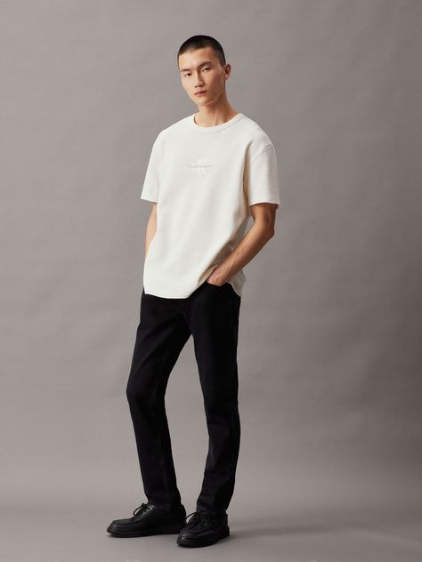 Polera City Grid Blanco Calvin Klein-1