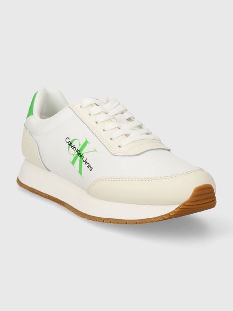 Zapatillas Runner Low Lace Mix Blanco Calvin Klein-0
