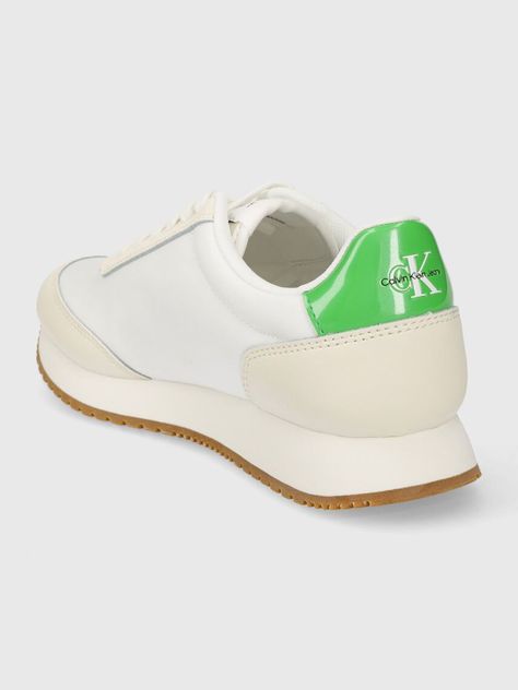 Zapatillas Runner Low Lace Mix Blanco Calvin Klein-1