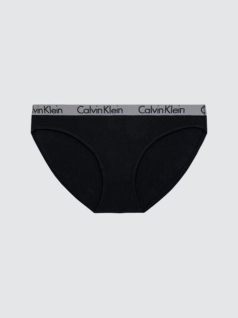 Calzón Bikini Radiant Cotton 001 Negro Calvin Klein-0