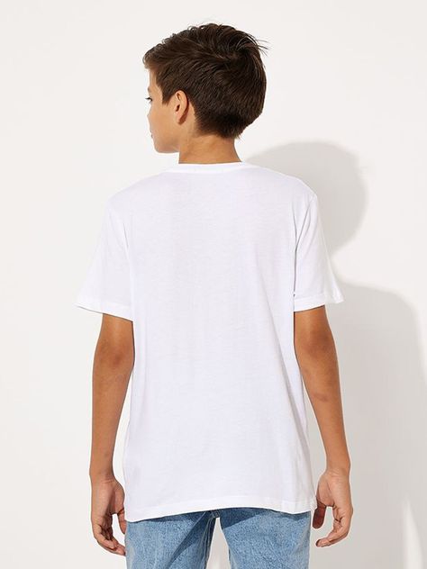 Polera Niño Jersey Wave Blanco Calvin Klein-2