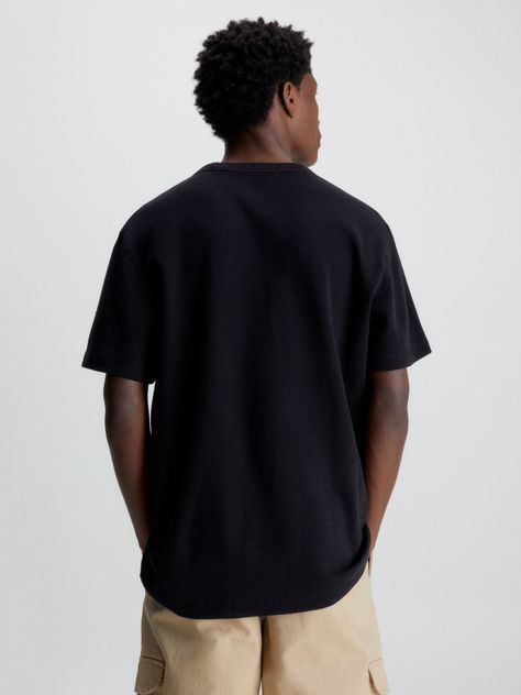 Polera Badge Waffle Negro Calvin Klein-2