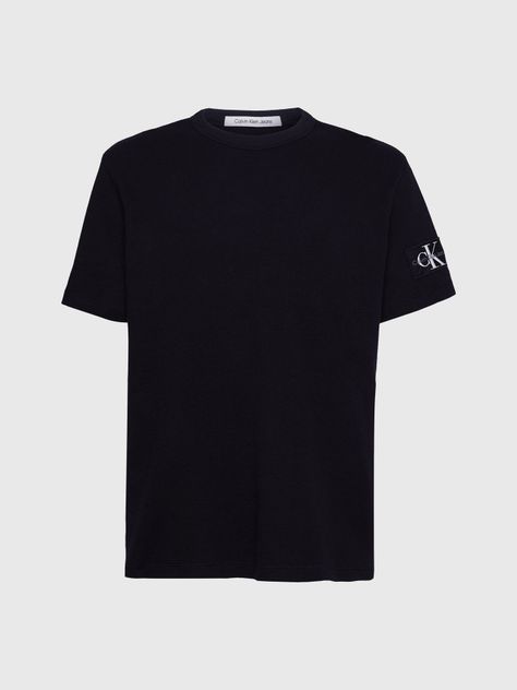 Polera Badge Waffle Negro Calvin Klein-4