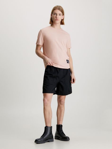 Polera Badge Turn Up Rosado Calvin Klein-1