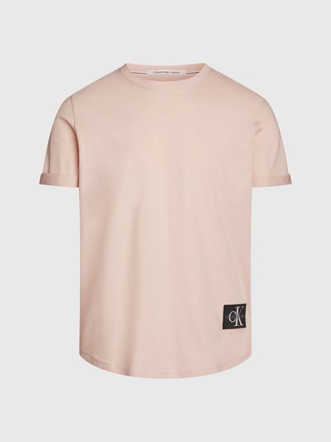 Polera Badge Turn Up Rosado Calvin Klein-4