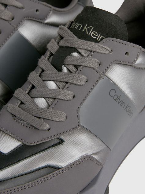 Zapatillas Lace Up Shine Plateado Calvin Klein-6